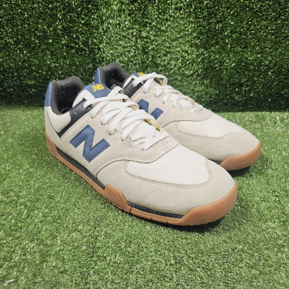 New Balance 574 Court Sea Salt Navy Athletic Casual Sneakers Mens Size 14